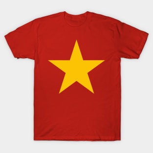 Bright yellow five-pointed star T-Shirt